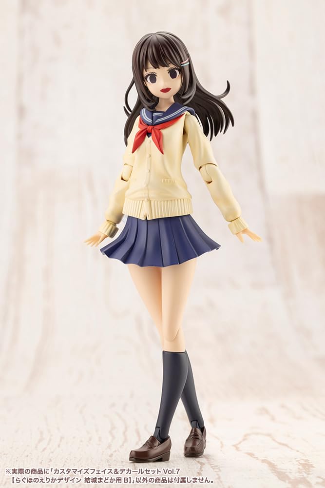 Shojo Customized Face Decal Set 7 Erika Design for Madoka Yuki Approximately 18mm Tall Scale Plastic Model Kotobukiya's "Sousai Teien" & Vol. [Raghono