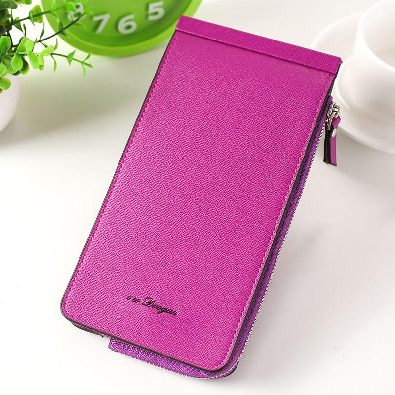 Stylish And Durable Women Fashion Pu Leather Wallet With Multiple Credit Card Slots