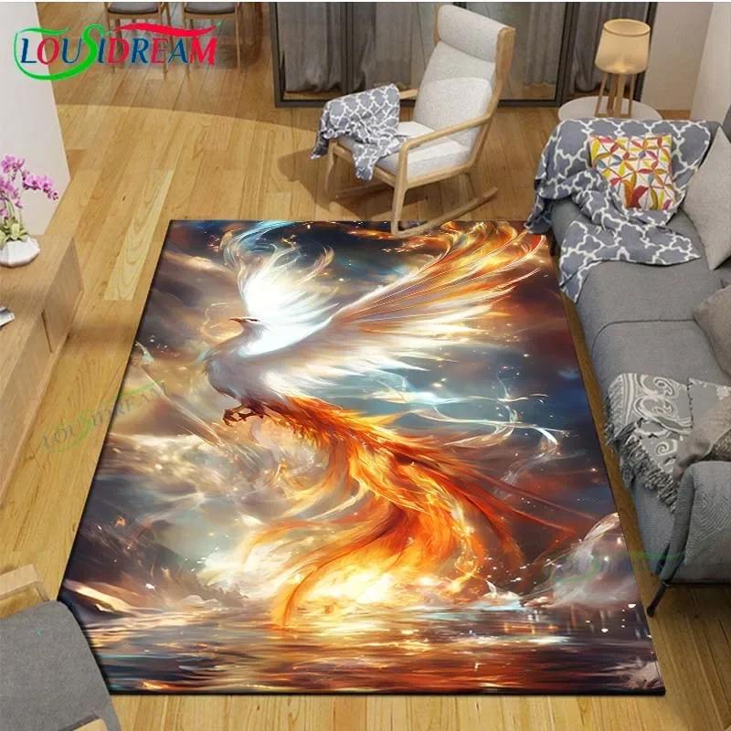 3D Fashion Myth Godman Mythical Beast Printed Carpet Living Room Anti-Skid Area Rug Kids Bedroom Mats Yoga Mat Carpet Decor Gift