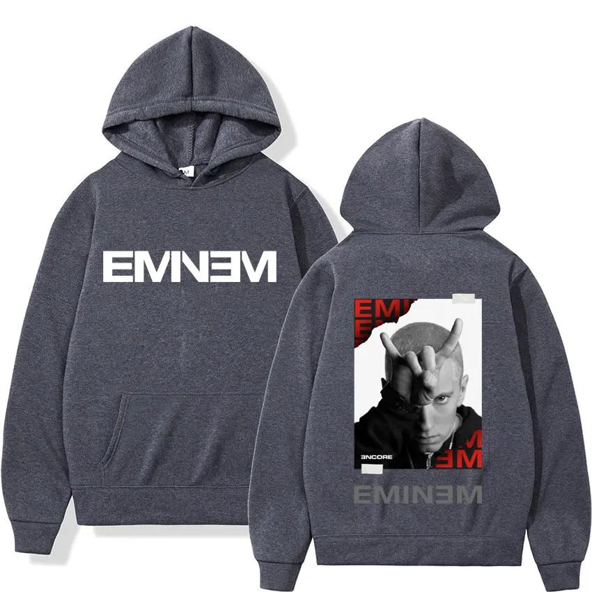 Rapper Eminem Music Album Hoodies World Tour Graphic Hoodie Men Women Fashion Hip Hop Punk Hoodie Vintage Sweatshirt Streetwear