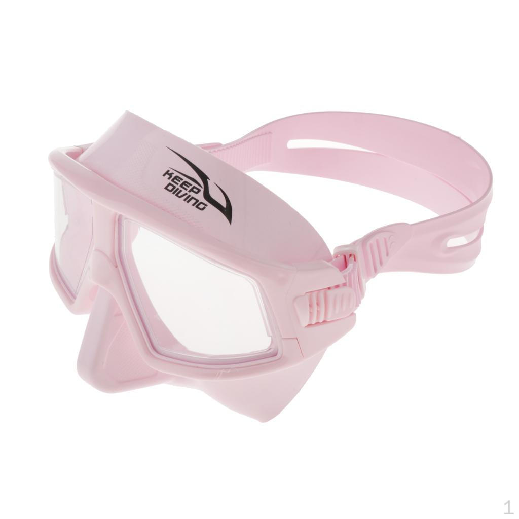 Adjustable Waterproof Diving Mask with Anti-fog Goggles