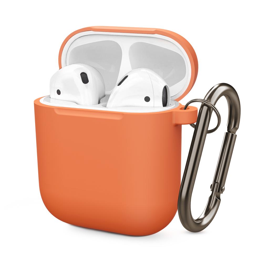Silicone Cases For Airpods 1st 2nd Luxury Wireless Earphones Protective Cover Anti-drop Housing with Hook Headphone Accessories
