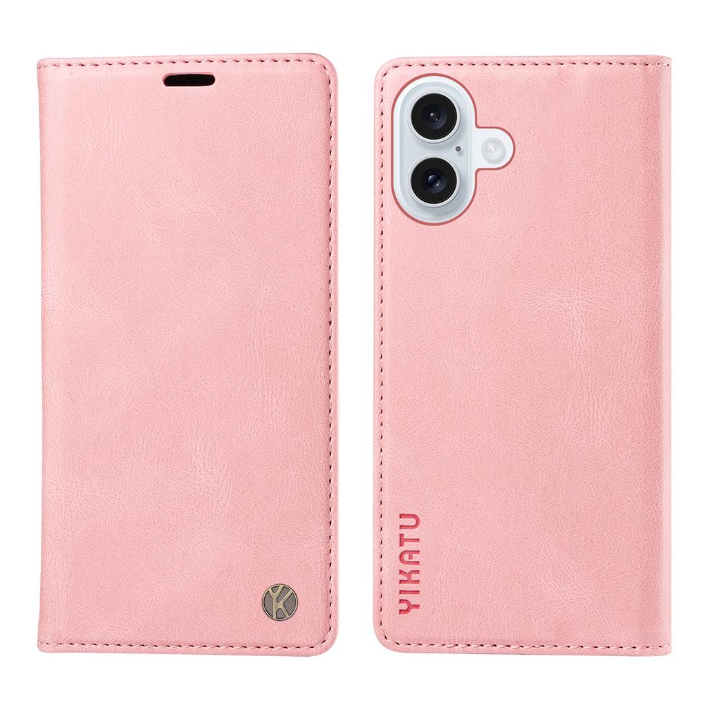 For iPhone 17 Leather Cover YIKATU YK-004 Skin-Touch Wallet Phone Cases