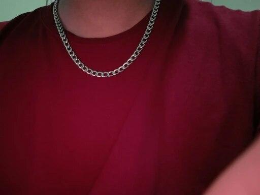 ASONSTEEL cubansk kjede halskjede for menn kvinner punk rustfritt stål fortauskant kjede chokers vintage gullfarge solid metall colla