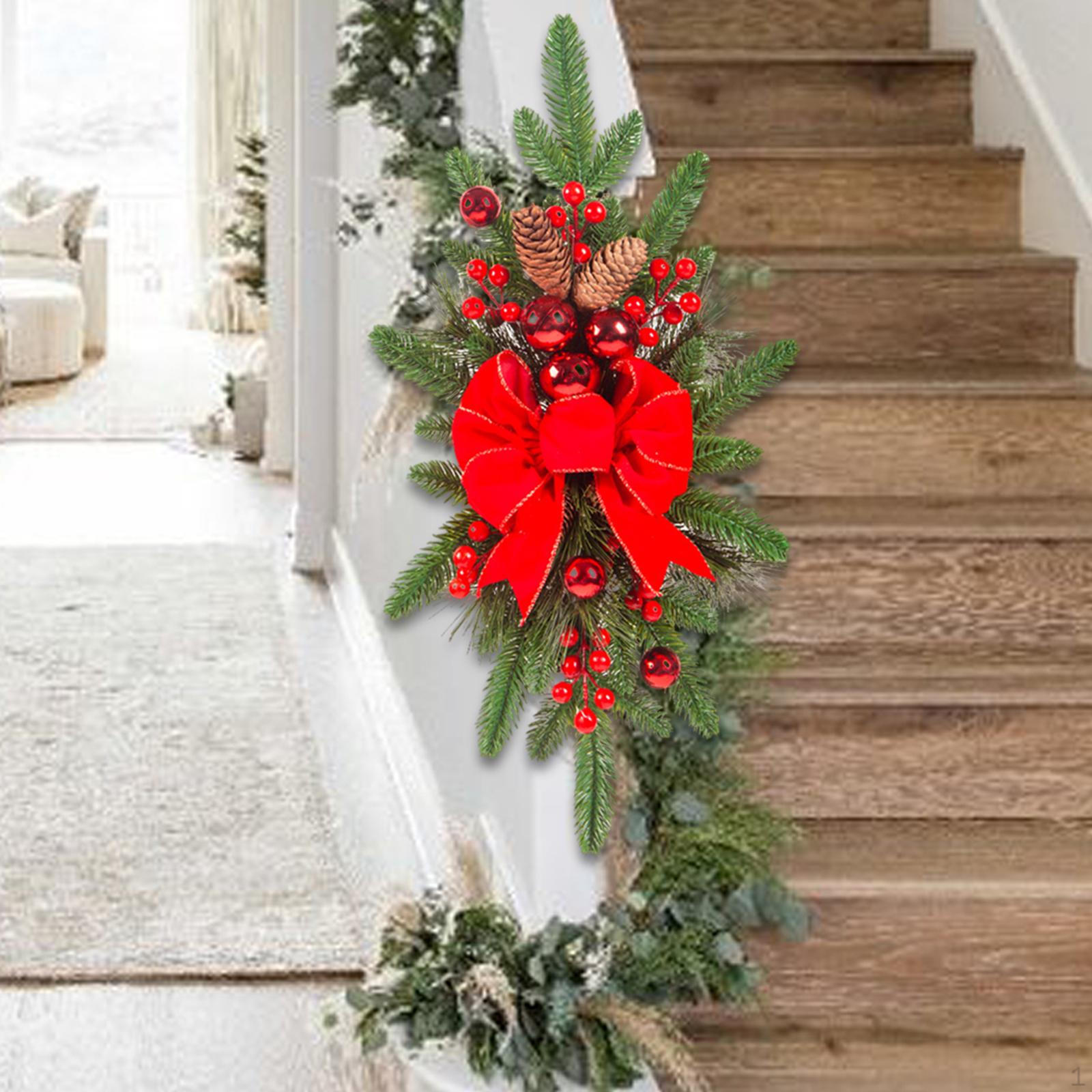 

Різдвяна гірлянда, декоративне оздоблення інтер єру, сходи Bright Red