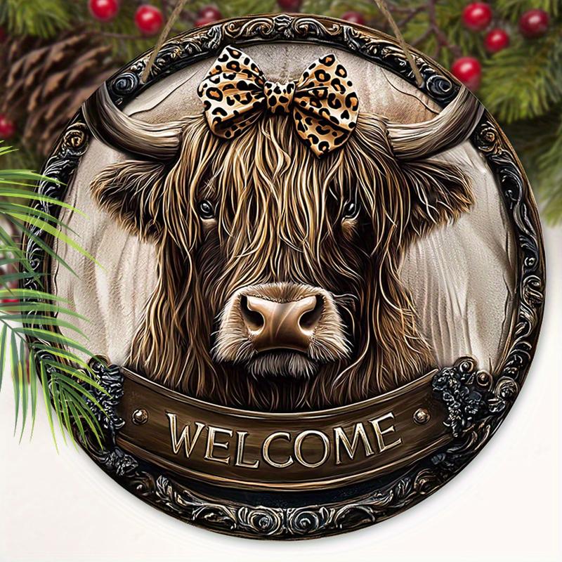Wooden Hanging Decorative Signs, ”welcome"sign, Indoor or Garden Decorations, 2D Flat Pendants, Housewarming Gifts for Friends