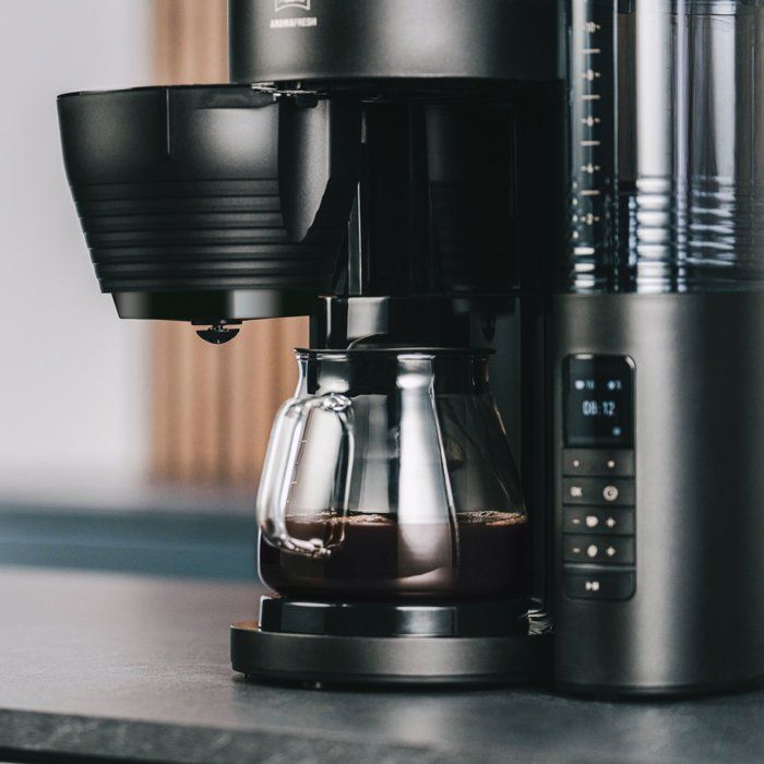Cafetière filtre avec moulin intégré - melitta - aromafresh glass pro 1030-01 - 10 tasses - 1 130 w - noir