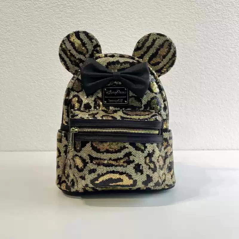 

Mickey Fashion Backpack Travel Portable Storage Bag Creative Sequin Element Design Outdoor Travel Practical Peripheral Fun Gifts