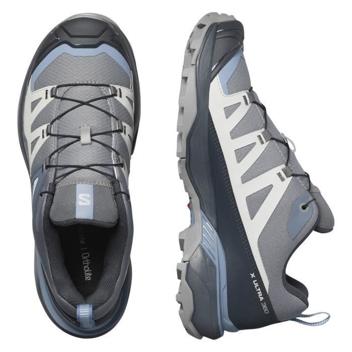 Chaussures de randonnée - Salomon - X Ultra 360 W - Femme - Gris - Respirantes