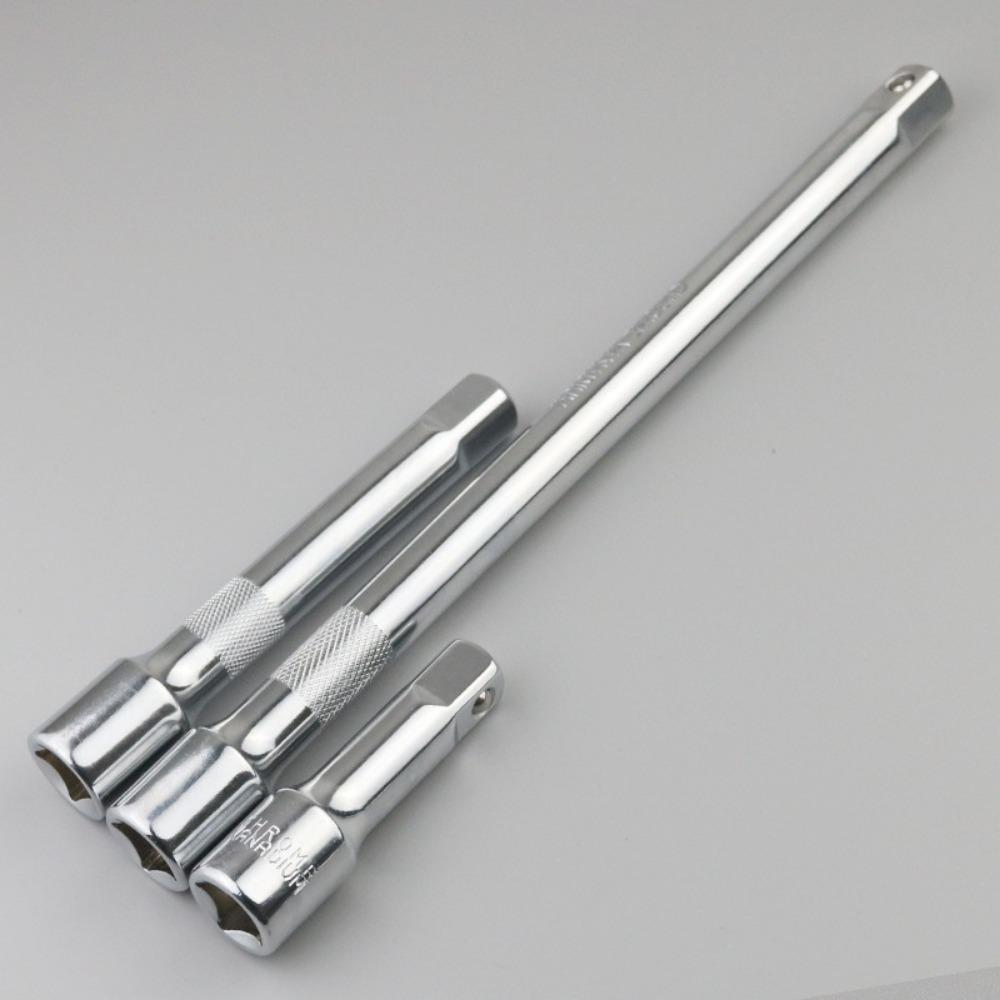 4pcs/set Steel Ratchet Wrench 1/4‘’ Extension Rod Socket Extension Bar  Connecting Rod Accessories