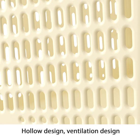 4Pcs Storage Baskets with Handle Large Capacity Hollow Breathable Stackable Decorative Toys Clothes Storage Containers