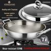 Non-Stick Titanium Wok with Double Ear Handles for Gas & Induction Cooktops