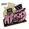 Holiday Party Supplies Halloween Wooden Napkin Holder, Cute Black Cat Mummy Pumpkin Spooky Kitchen Decor Desktop Organizer for Party, Festive