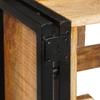 Wine Rack Brown 120 X 45 X 33 Cm Solid Thick Mango Wood