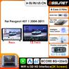 360Camera Carplay Android Car Radio For Peugeut 407 1 2004 - 2011 Car Infotainment Multimedia Player GPS Auto Stereo RDS Intelligent Screen