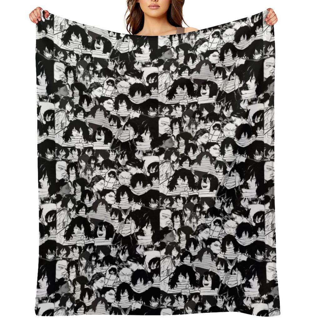 Aizawa Shouta bnha Throw Blanket Nap Winter beds warm winter Thermal Blankets