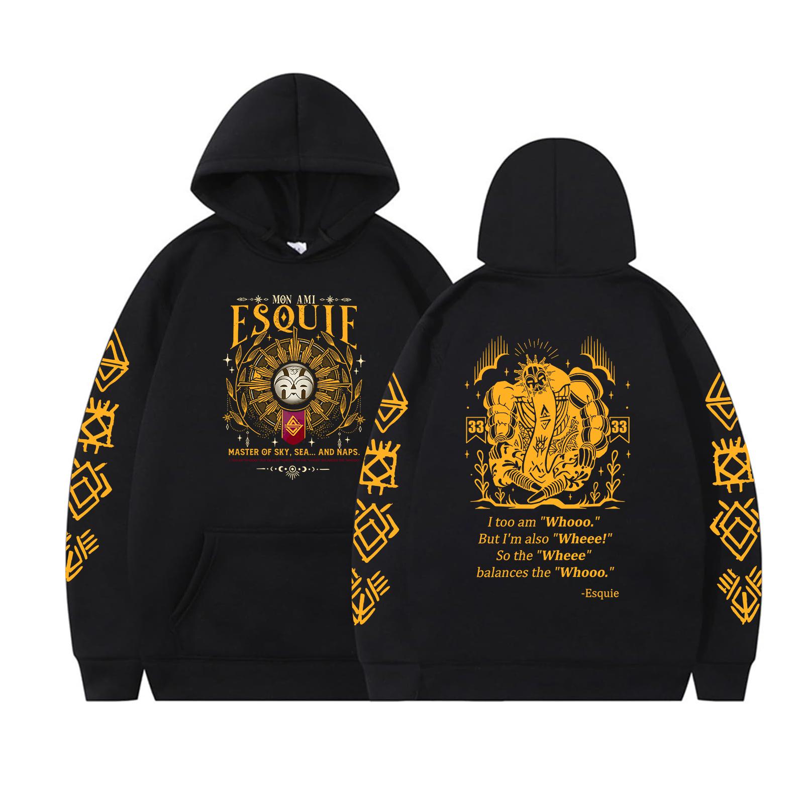 

Esquie Clair Obscur Expedition 33 Худі Expedition 33 Графічна толстовка Смішний дизайн, натхненний іграми, Вінтажний естетичний стиль Худі Унісекс 3XL