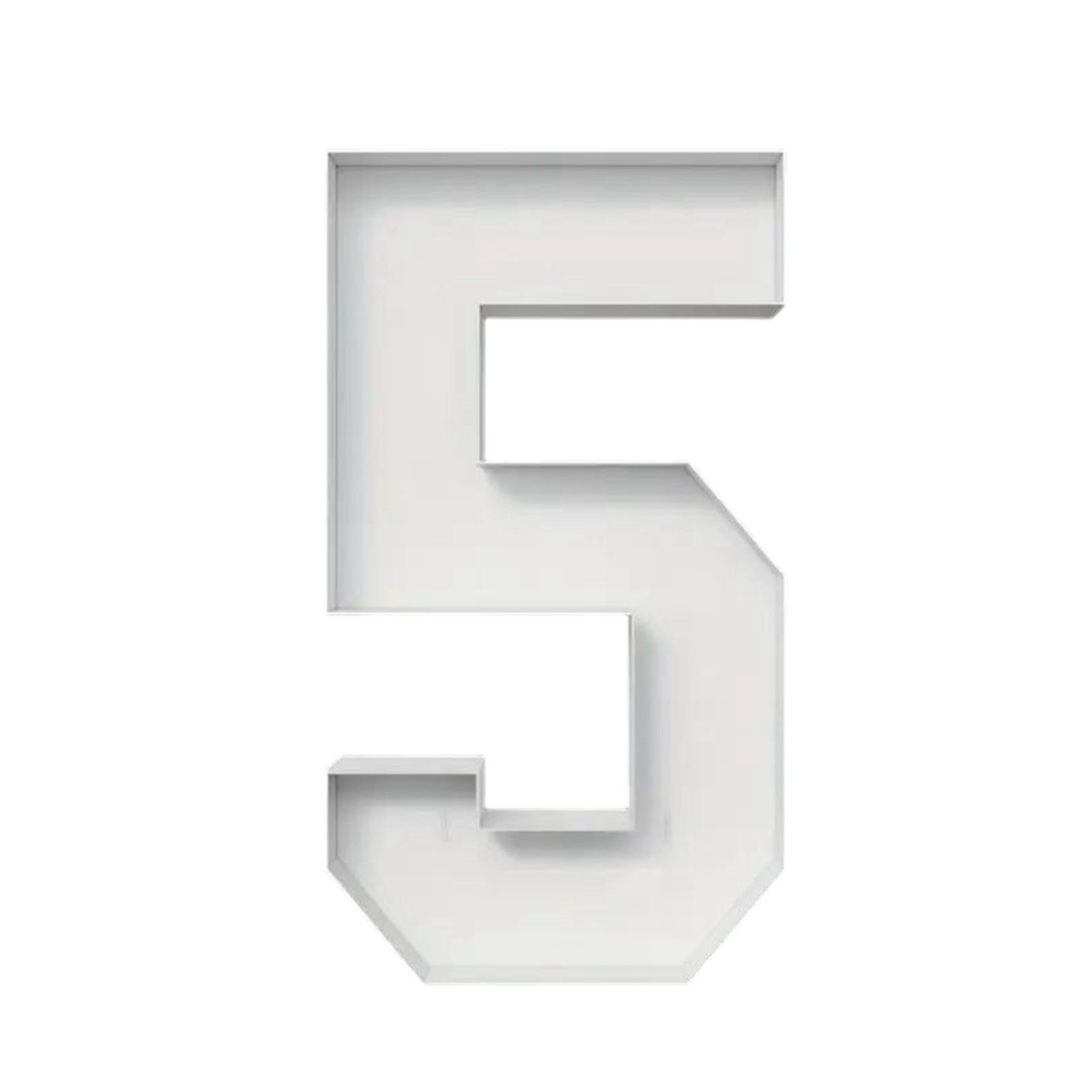 

2.3ФТ Цифры для шаров, Каркас для цифр из шаров, Украшения на день рождения, Декор на годовщину, Большие картонные цифры One Size