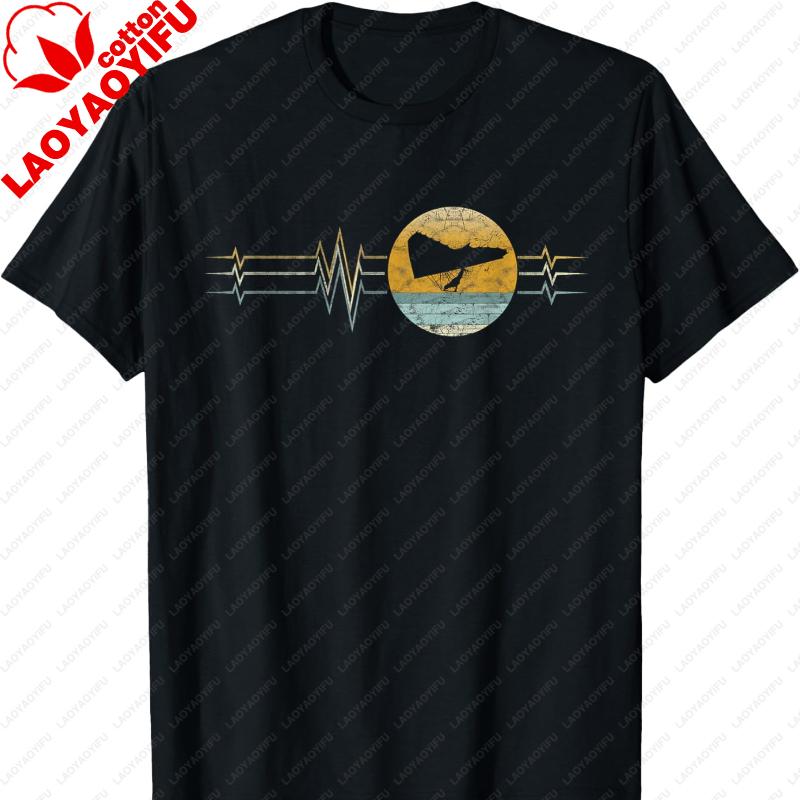 Hang Gliding Heartbeat EKG Hang Gliding Pilot Gift TShirt Graphic T Shirts Men Clothing Harajuku Streetwear Oversized T Shirt S