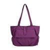 Fashion Large Capacity Nylon Women's Tote Bags Casual Waterproof Youth Shoulder Bag with Front Pocket Lightweight Work Handbag