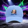 A Baseball Cap Featuring the MOVIE TIME Popcorn Design a Unisex Outdoor Sports Sun Hat Suitable for Couples Available In Mul
