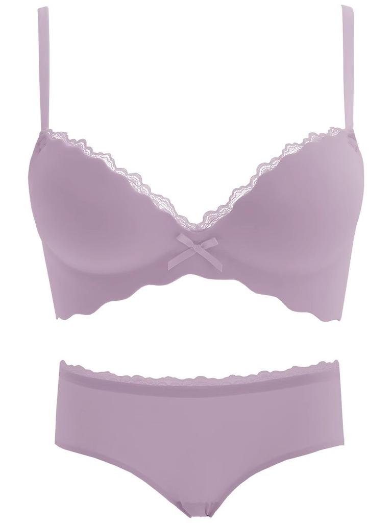 Thin female pure desire one piece seamless display big girl no steel ring sexy bra cover thickened