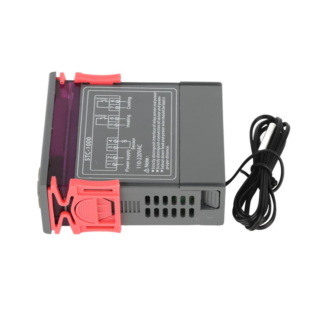 Temperature Controller Digital Temperature Controller Temp Sensor Electric Thermostat Control 110‑220V