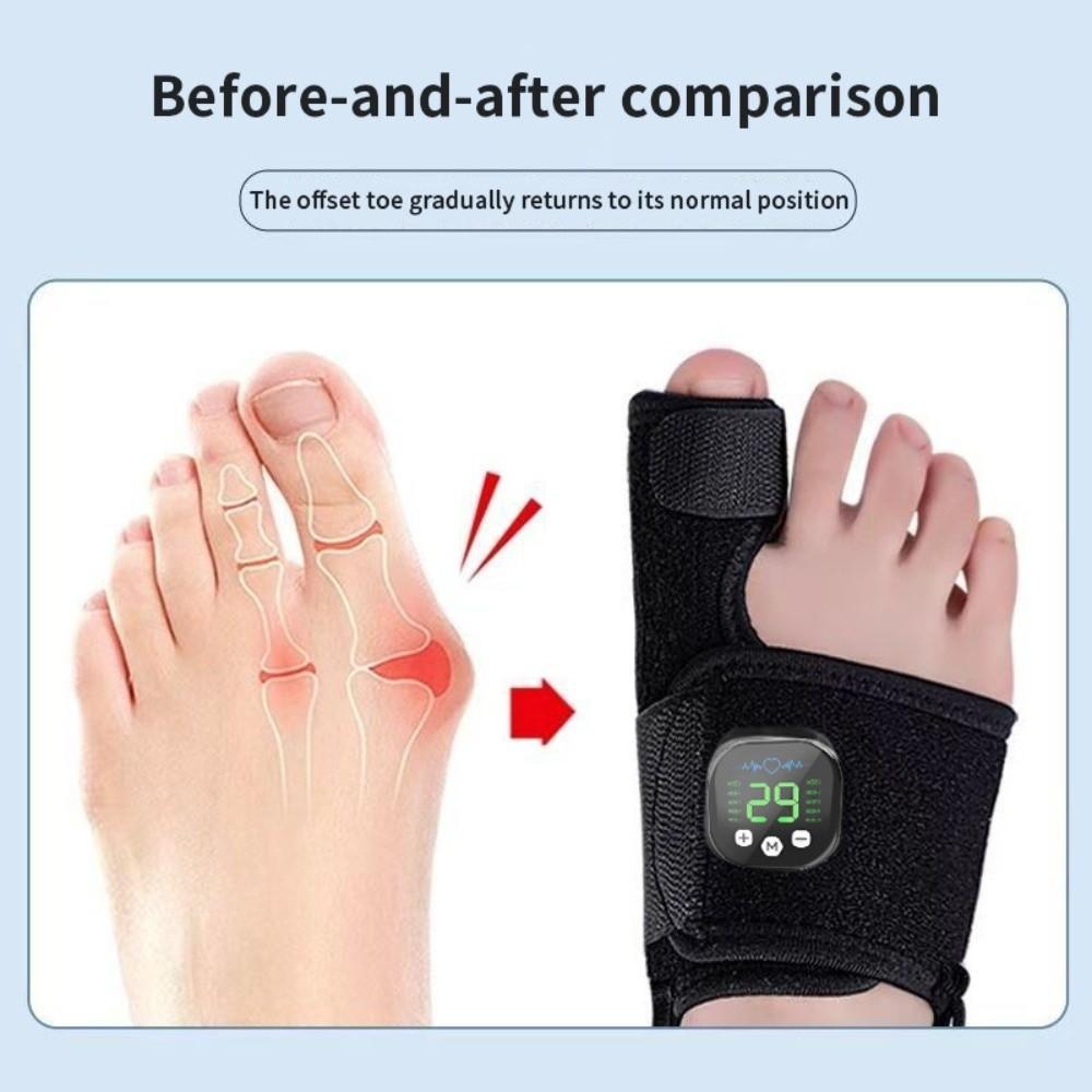 Micro-Current Toe Separator EMS Big Toe Straightener Correction Device Feet Valgus Correcto  Women