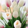 Soft Rubber Tulip Artificial Flowers for Home & Wedding Décor, Photo Props, Bouquet