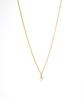 Glory_Arden [Unisex] Surgical Steel Gold Lightning Daily Necklace / Ghmn-478