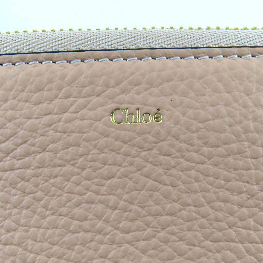 Pristine Chloe Card Case ALPHABET Perth pink leather Women CHC17AP716H9Q24L Used