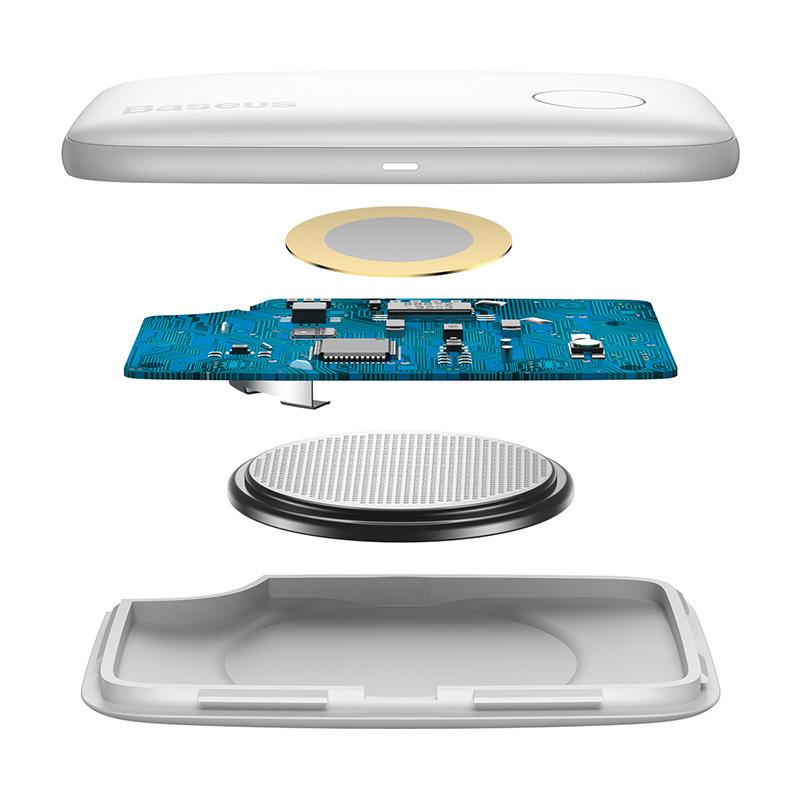 Bluetooth Locator Baseus T2 with Lanyard (White)