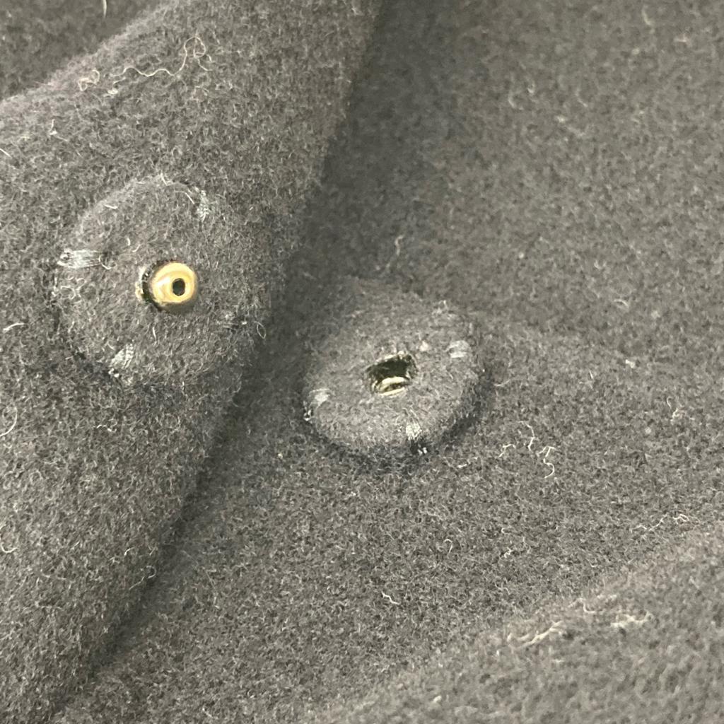 Theory 01-9309604 Navy cashmere blend double-face collarless coat coat P NavyUsed