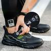 Men's Safety Shoes Anti-puncture Work Safety Shoes for Men Breathable Boots Anti-slip Work Sneakers with Steel Toe Cap