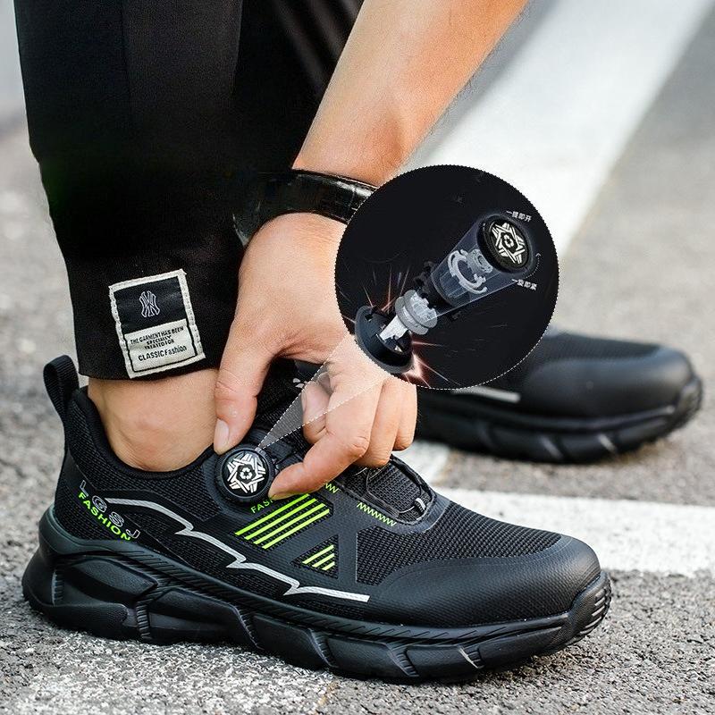Herren Sicherheitsschuhe Durchstichsicher Arbeitssicherheitsschuhe für Herren Atmungsaktive Stiefel Rutschfeste Arbeitssneaker mit Stahlkappe