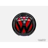 MODIFIX-CO-UK VW Glänzend Rot Schwarz Leichtmetallfelgen Mittelkappen 4 Stück VW Golf MK7 Passat Tiguan 66mm