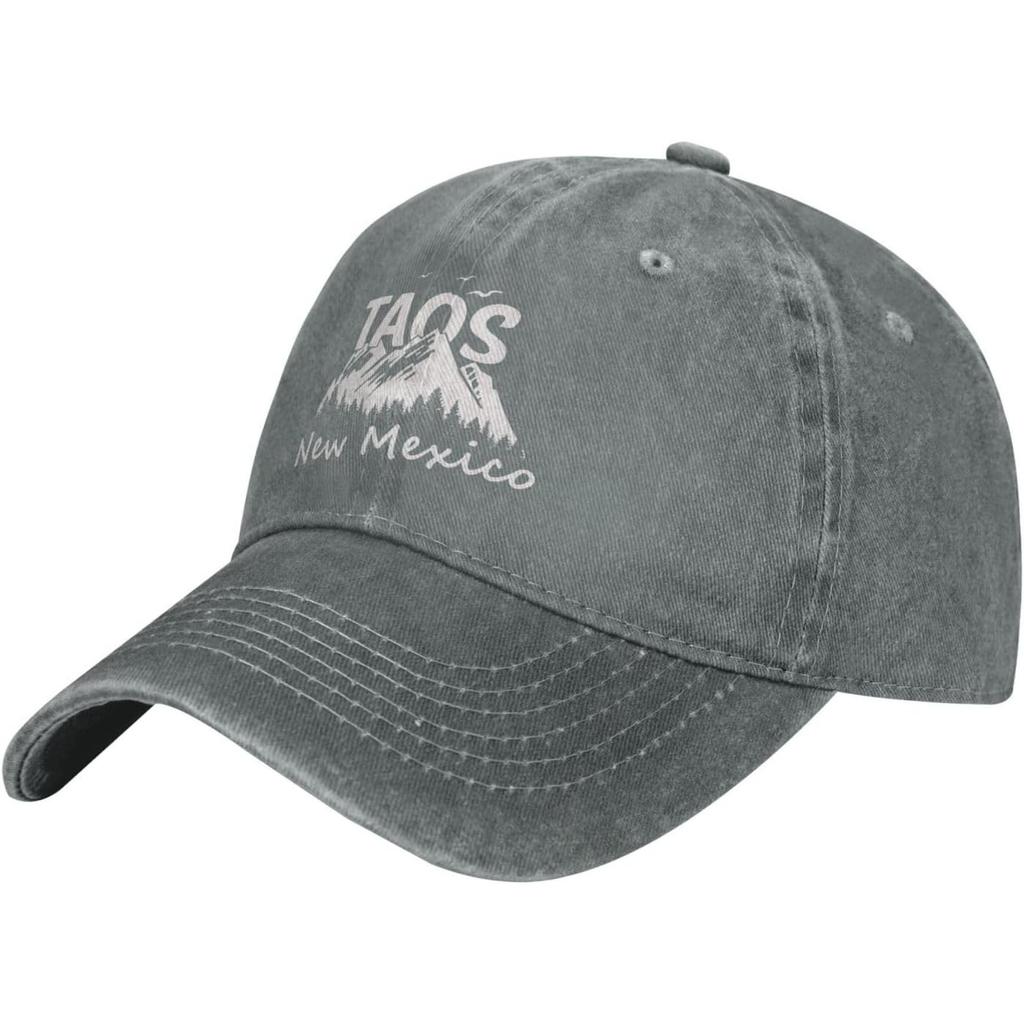 Taos New Mexico Mountain Graphic Washed Baseball Cap Retro Distressed Dad Hat Casual