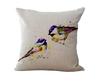 Cushion Case Linen Printed Birds Patterns Cover Car Sofa Throw Pillows Decorative Pillowcase almofada decorativos cojines