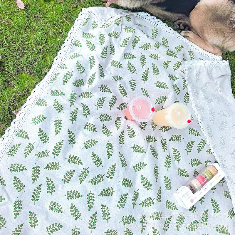 Yellow picnic mat outdoor tablecloth camping floor mat moisture-proof fabric mat anti-thickened picnic floor mat household picnic cloth