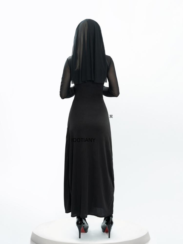 Halloween Cute Female Anime Nun Costume Role Play Performance Clothes Sexy Ladies Performance Fancy Dress Sister Costume New