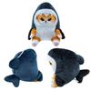 Adorable Japanese Cat & Shrimp Pendant Plush Toy: Shark Figure Doll for Kids