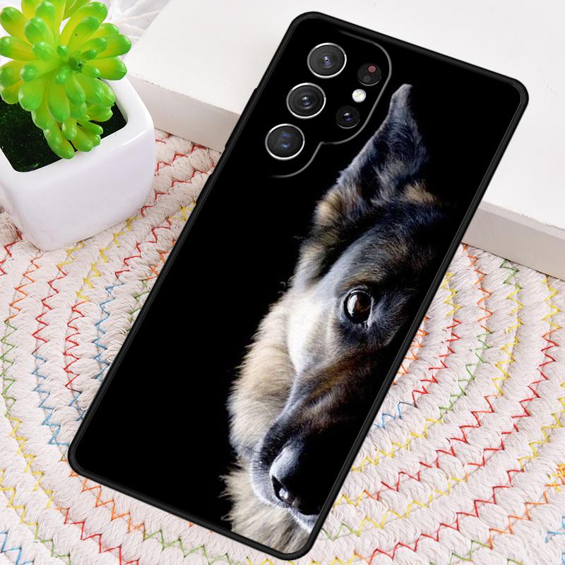 German Shepherd Funny dog Silicone Phone Case For Samsung Galaxy note 10 pro S26 S25 S24 S23 S22 S21 Plus S25Ultra Capa Cover