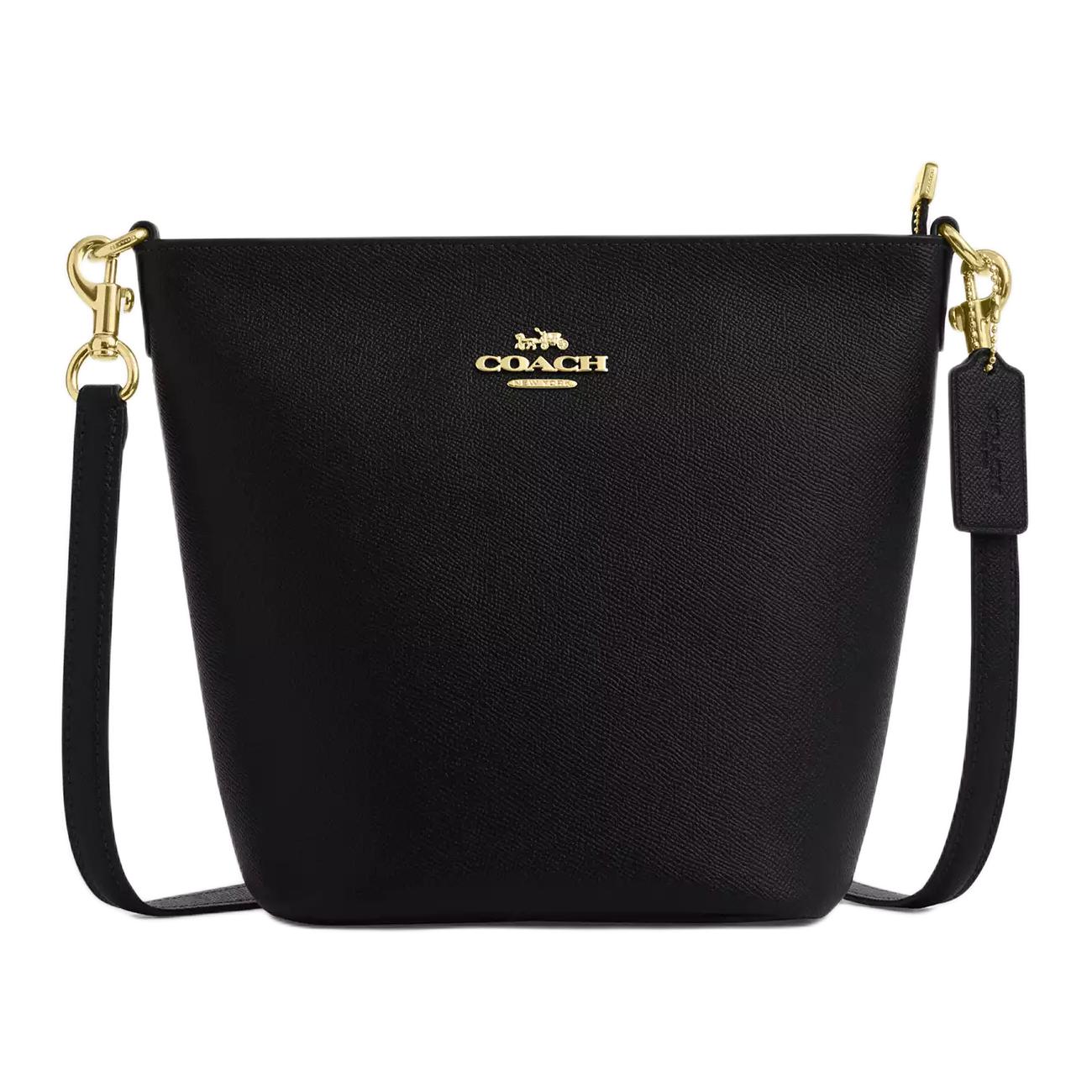 

Coach Logan 25 Zipper Closure Leather Crossbody Shoulder Bag Medium Women bags Black CCL34-IMBLK Basic Set (Bag+Dust Bag)
