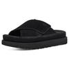 Goldenstar Cross Slide Black Women's 1137910-BLK
