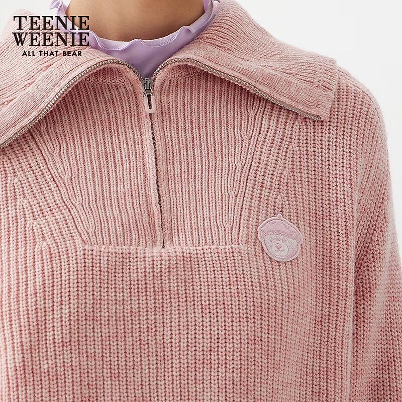 Teenie Weenie Women's Half-Zip Polo Knit Sweater