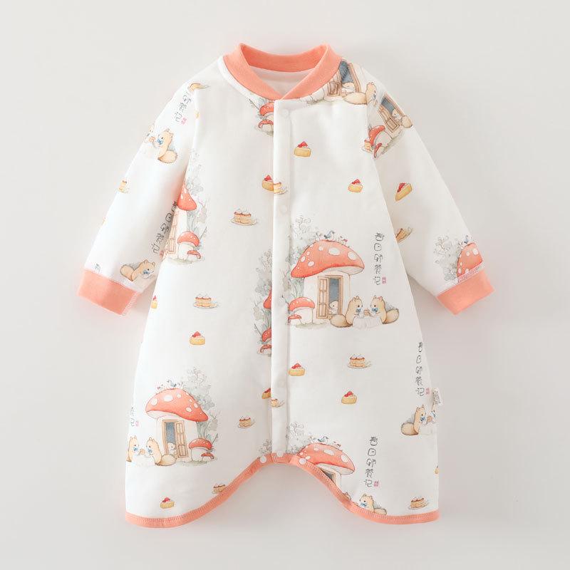 Spring & Autumn Baby Pajamas: Lightweight Pure Cotton Sleeping Bag & Anti-Kick Blanket for Infants and Toddlers