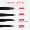 4 Eyebrow Tweezers Set Stainless Steel Eyebrow Clip Stickers Double Eyelid Stickers Tweezers