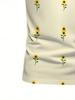 Men's Short Sleeve Polo Shirt with Flat Digital Print Pattern - No Texture