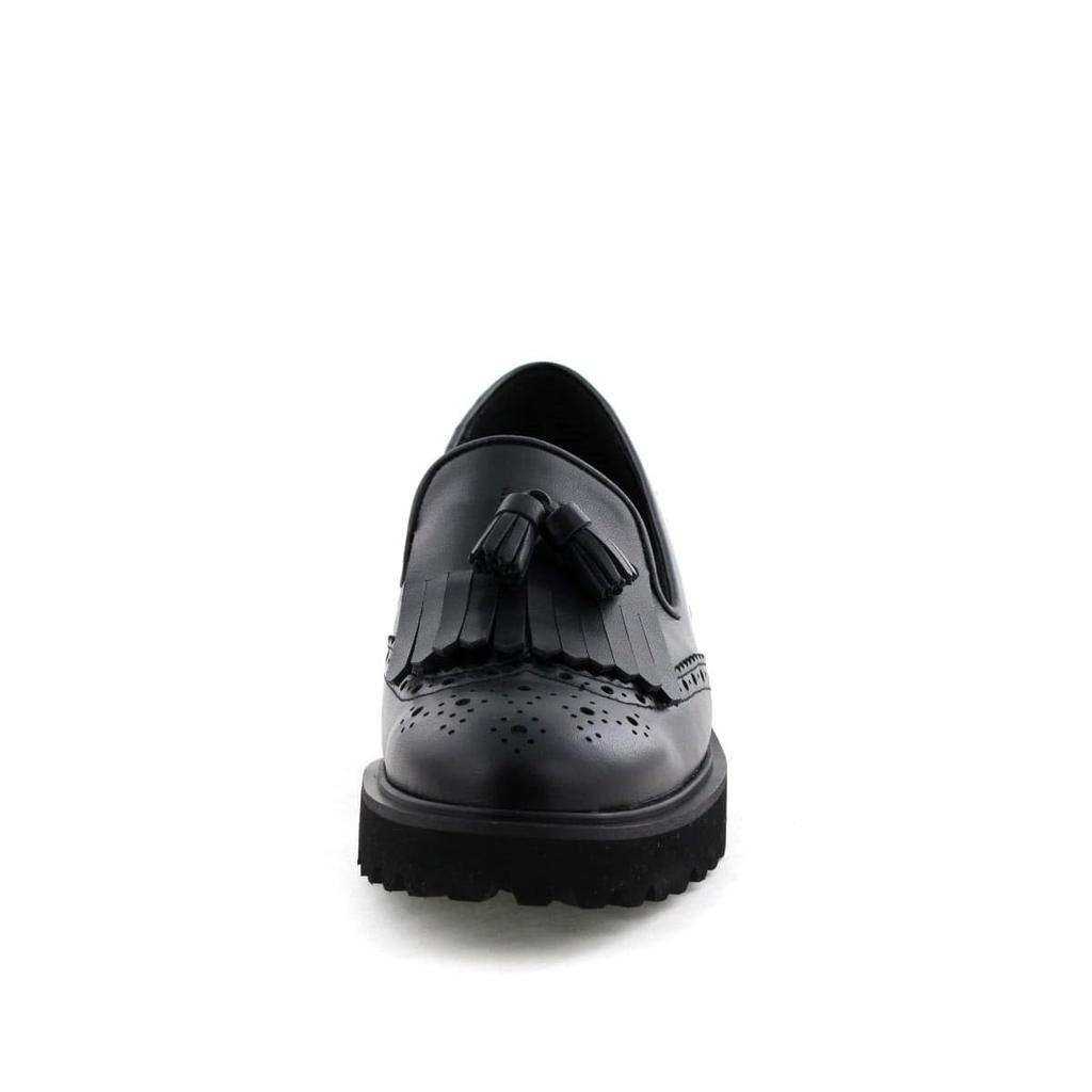 HIMIKO Himiko Track Sole Quilted Tassel Loafers 641313 Silver 235 / / /