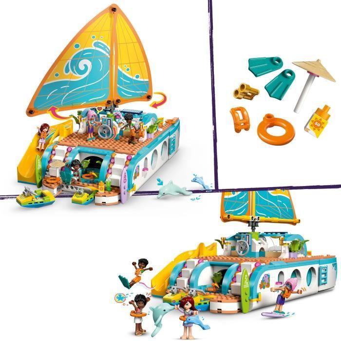 LEGO Friends 42664 L’Aventure en Bateau - Jeu Créatif dès 8 ans avec Dauphins